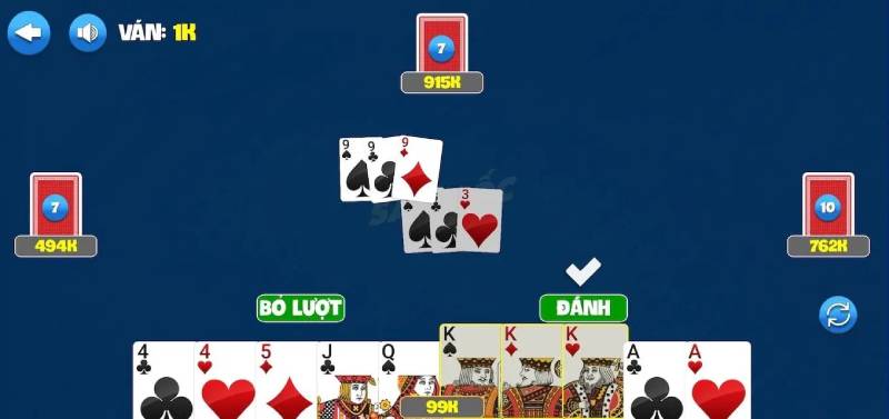 Cách ra bài và luật bỏ lượt 