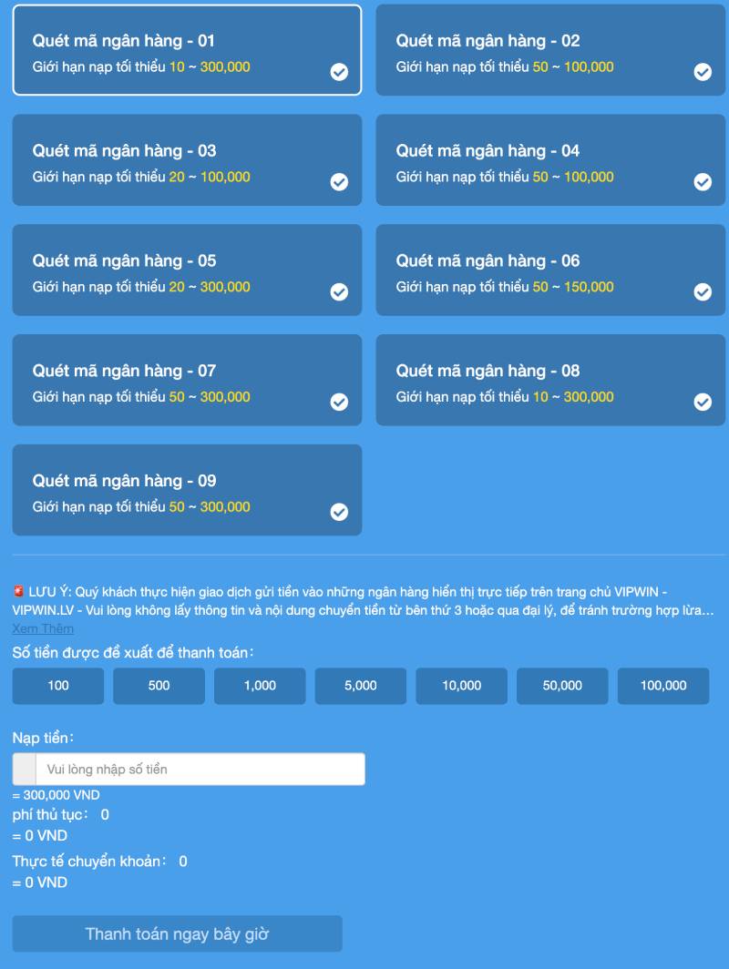 Quét mã ngân hàng